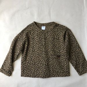 Zara leopard print girls’ top